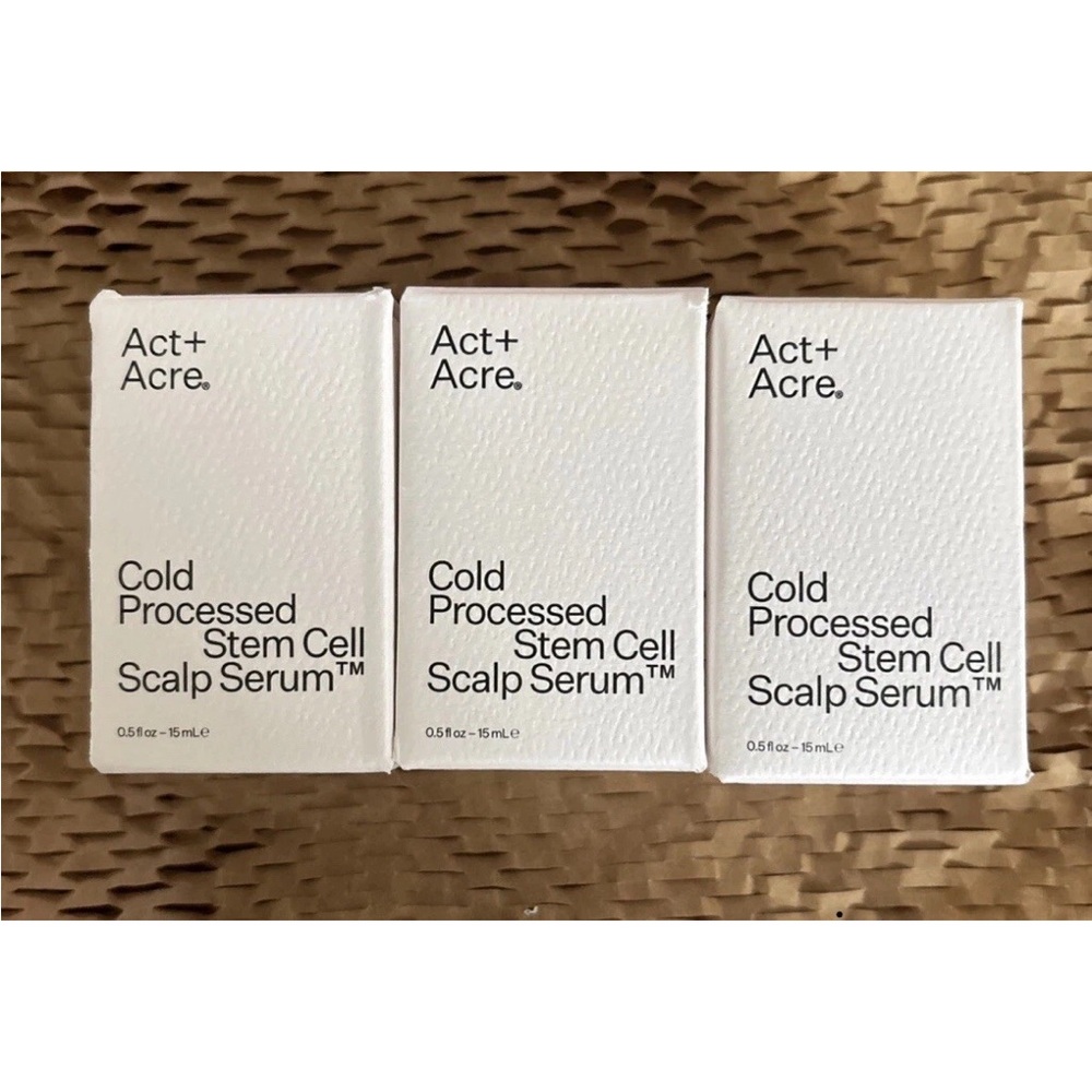 Act+Acre Cold Processed Stem Sell
Scalp Serum Lot Of 3 /0.5oz each